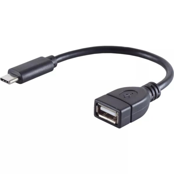 Kabel USB2.0 USB-C Stecker / USB-A Buchse OTG 12cm