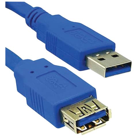 Kabel USB3.0 USB-A-St zu USB-A-Bu 5m Verlängerung