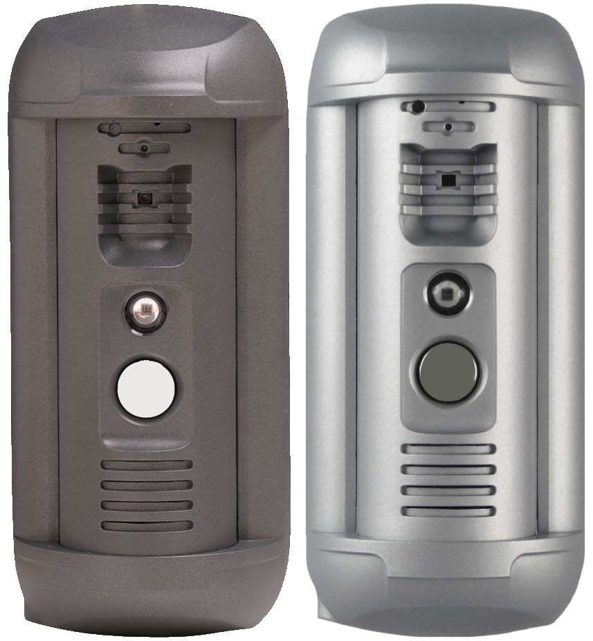 TFE Türsprechanlage Alphago® ALP-600 Aufputz Video_Tuersprechanlage_ALP600_front_silber_anthrazit